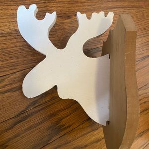 Wooden moose wall decor